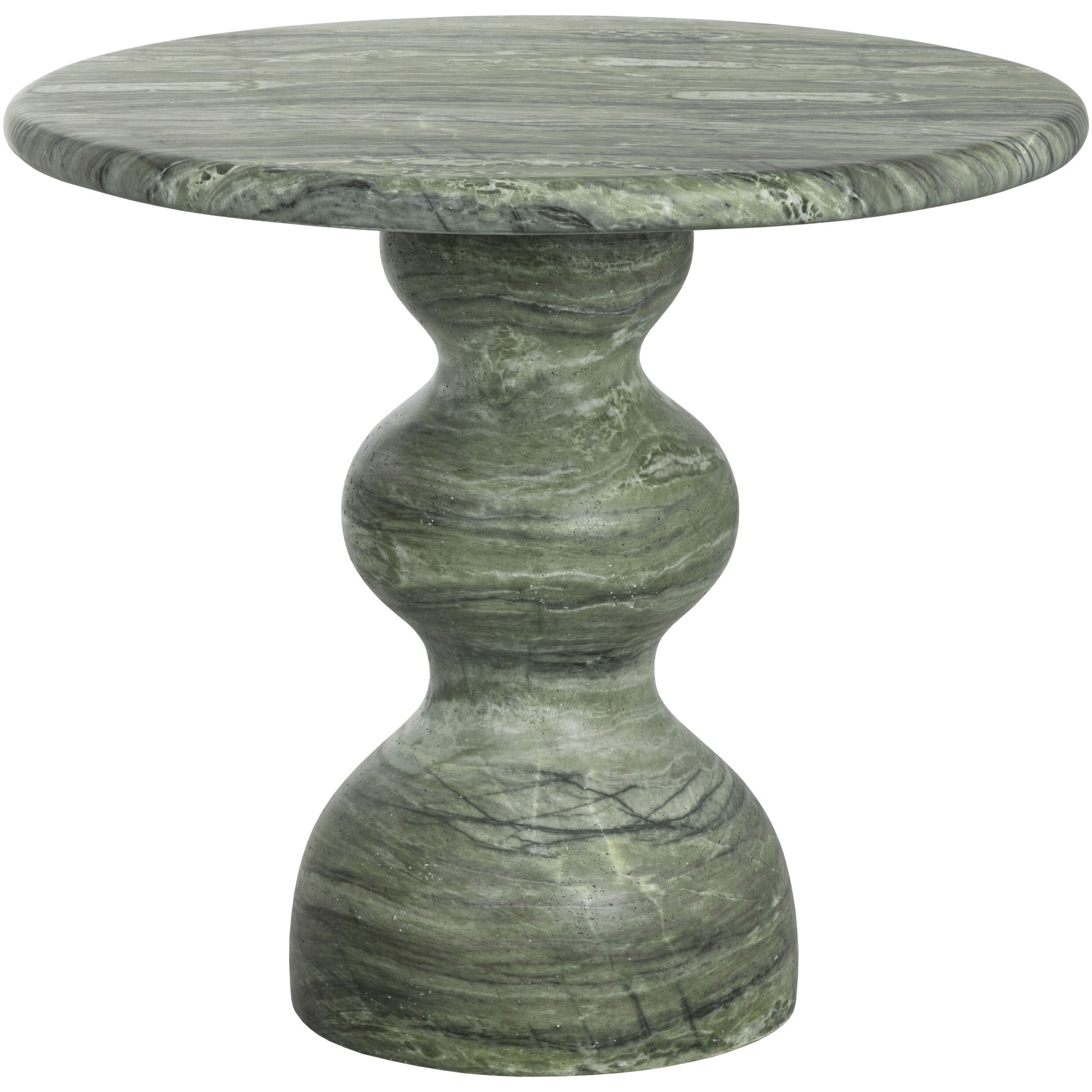 Raul 34 X 30 inch Marble Look / Sage Outdoor Bistro Table
